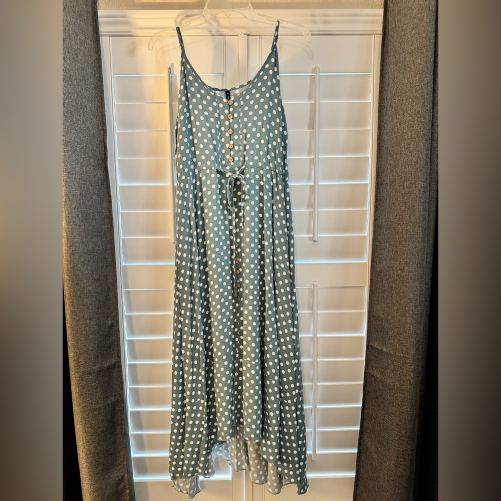 Polka Dot Sleeveless Dress